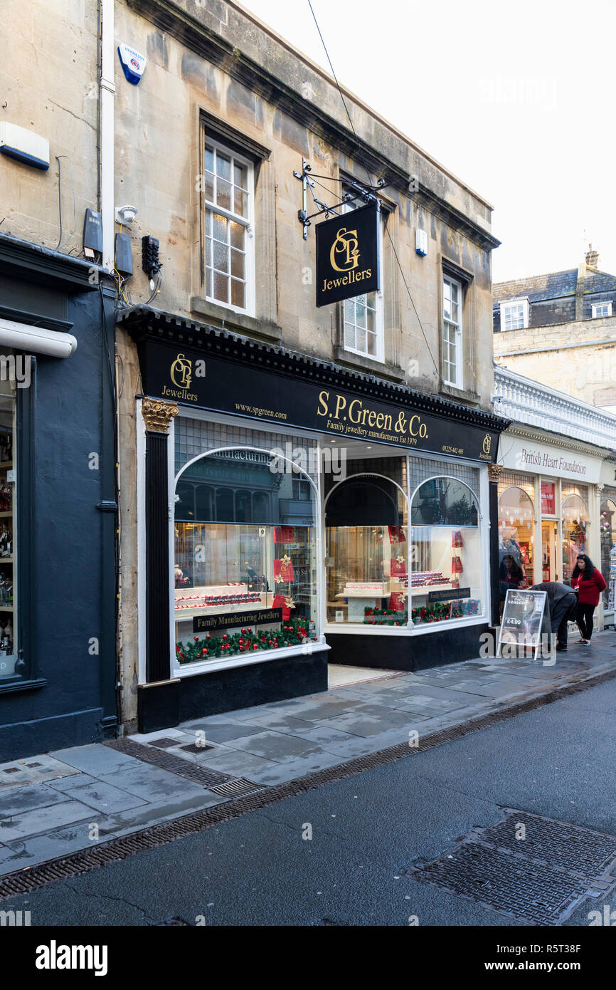 S.P. Green & Co Jewellers, Bath Stock Photo