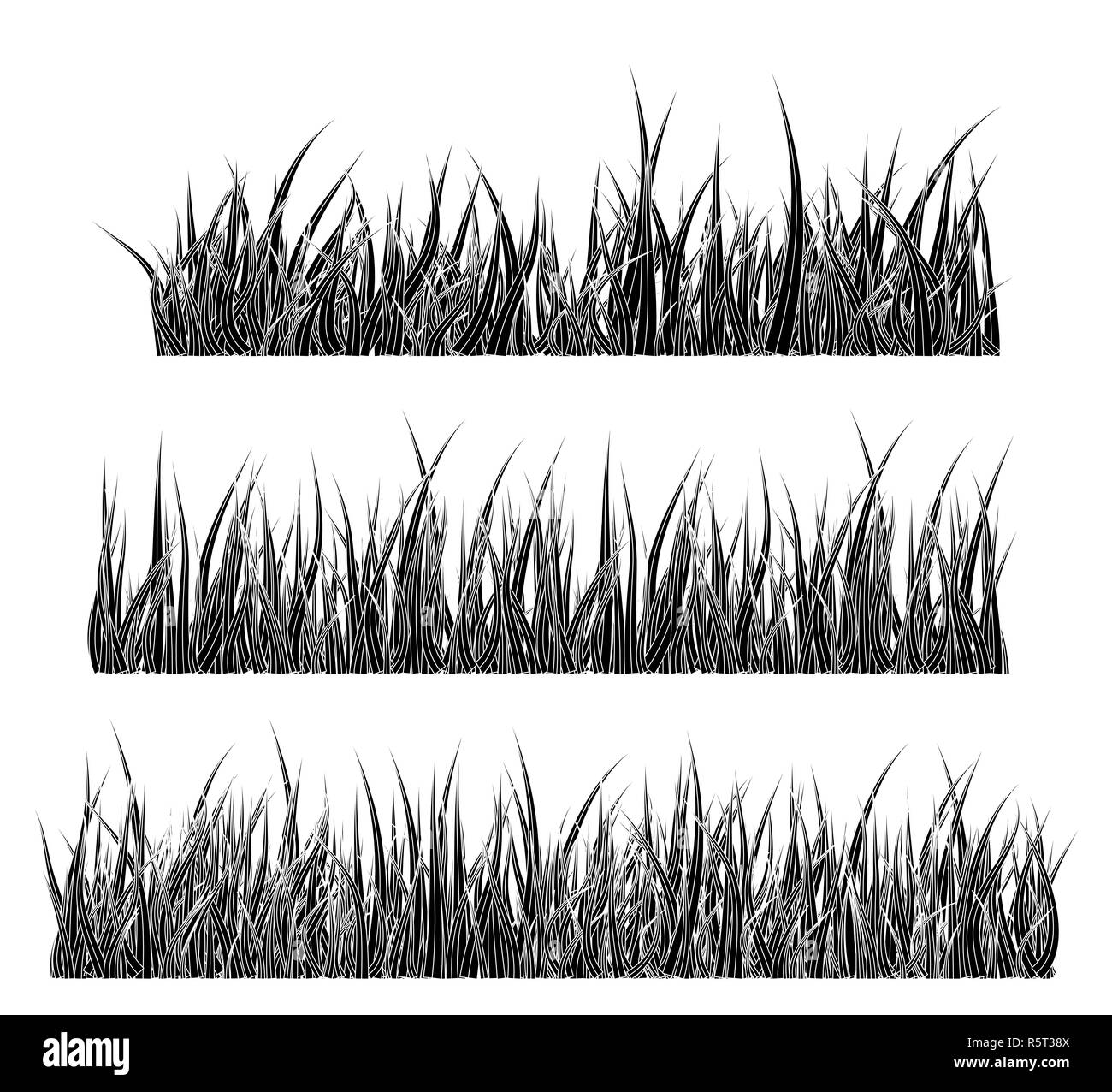 Grass silhouette vector symbol icon design Stock Photo - Alamy