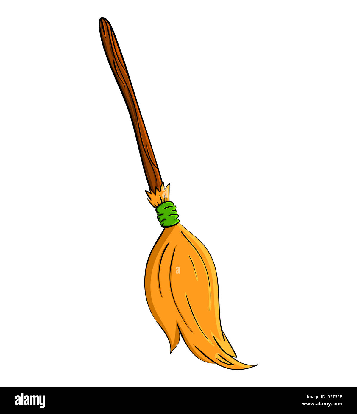 witch broom cartoon vector symbol icon design. Beautiful illustration  isolated on white background Stock Photo - Alamy