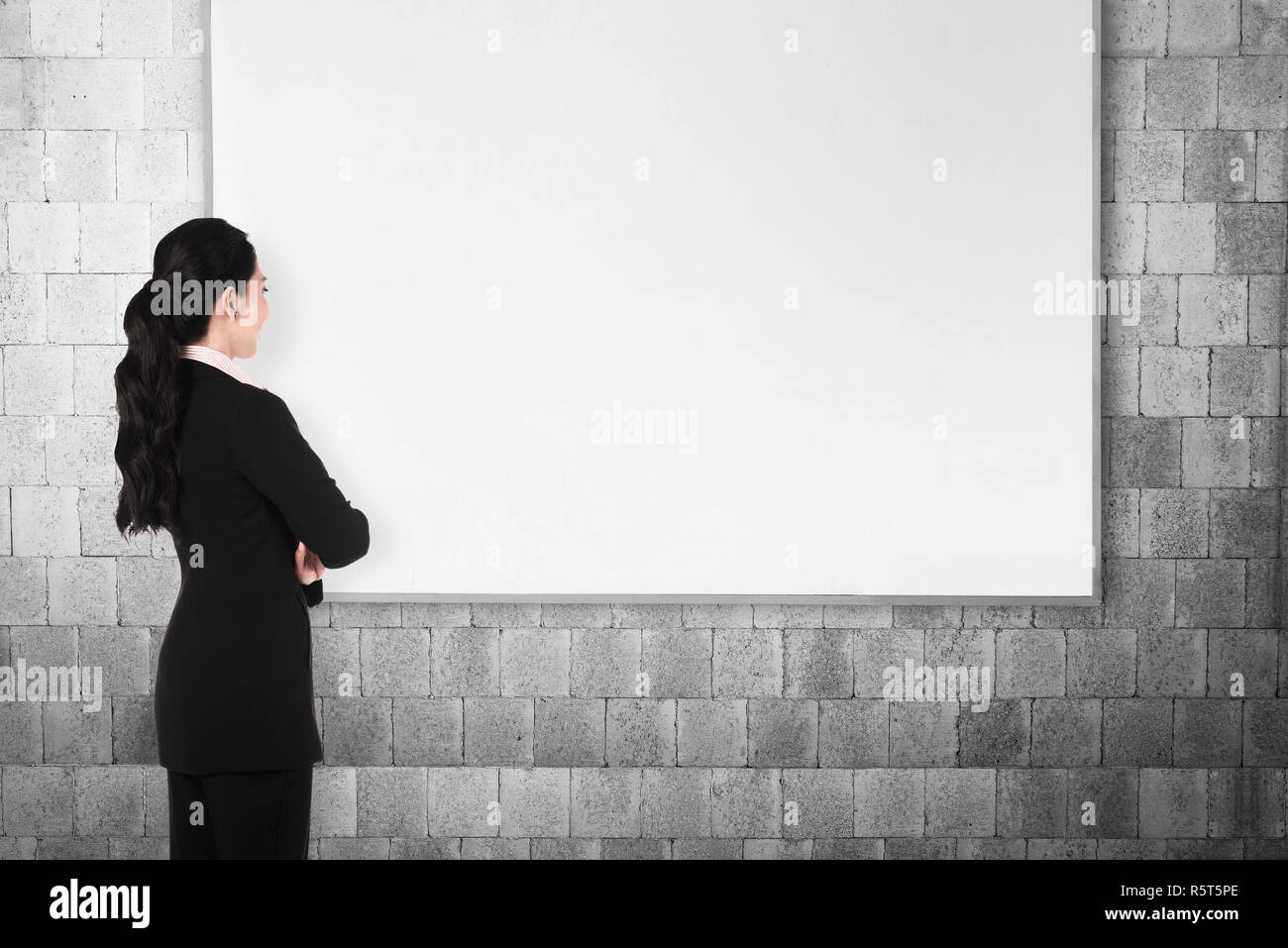 Bussiness woman back view hi-res stock photography and images - Alamy