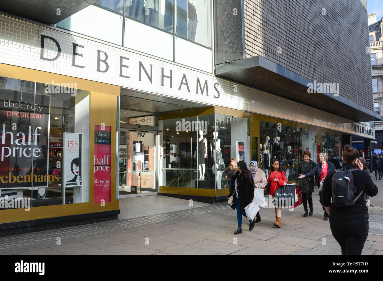 Debenhams Department Store, Oxford Street, London, UK Stock Photo