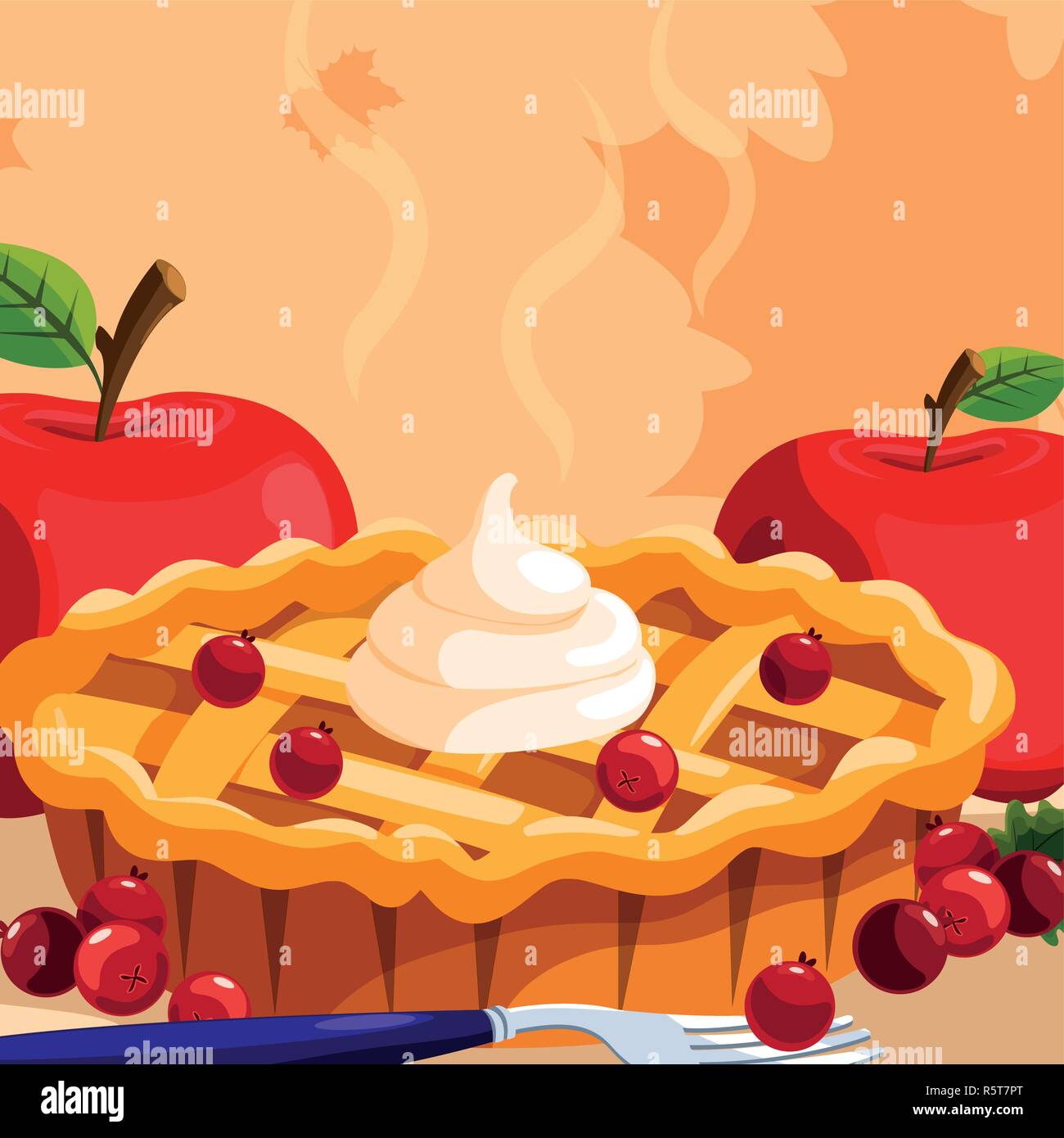 Pie Crust Stock Vector Images - Alamy
