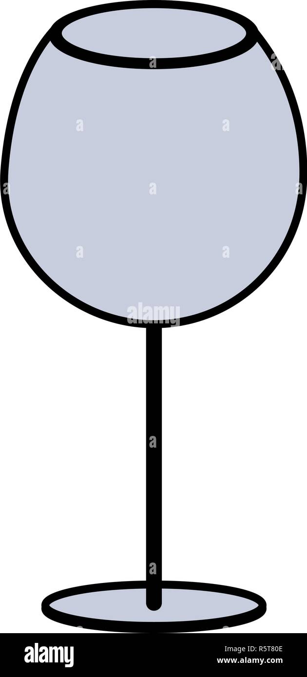 empty Wine glass icon over white background, vector illustration Stock ...