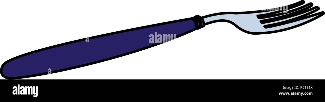 fork icon over white background, vector illustration Stock Vector Image ...