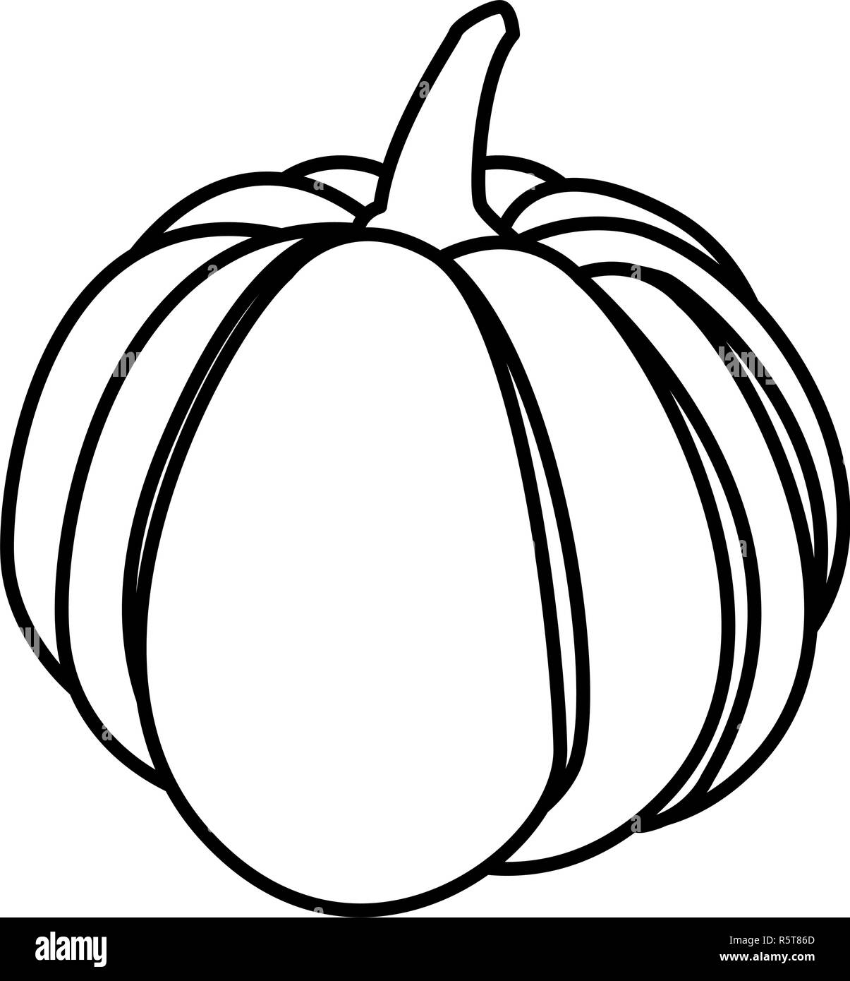 pumpkin icon over white background, vector illustration Stock Vector