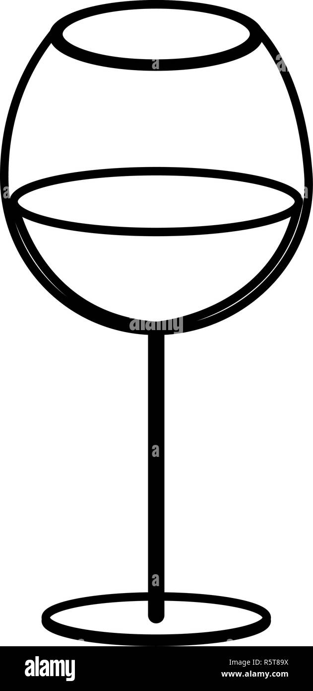 Wine glass icon over white background, vector illustration Stock Vector ...