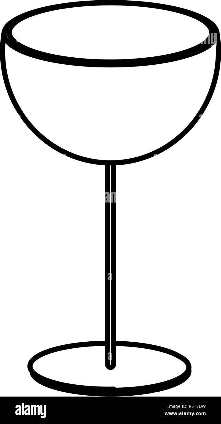 empty Wine glass icon over white background, vector illustration Stock ...