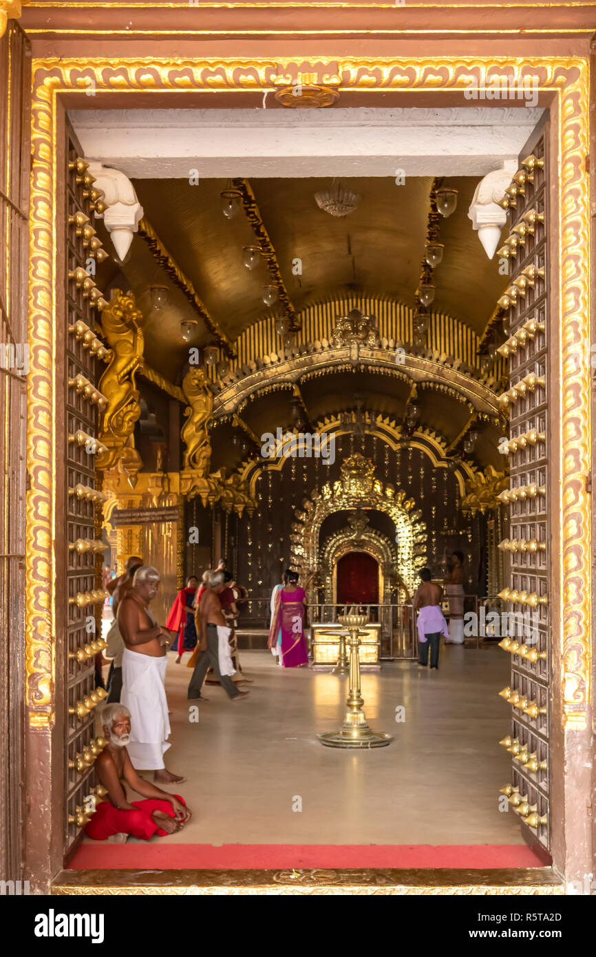 Inner Shrine in Nallur Kovil Temple, Jaffna, Sri Lanka Stock Photo