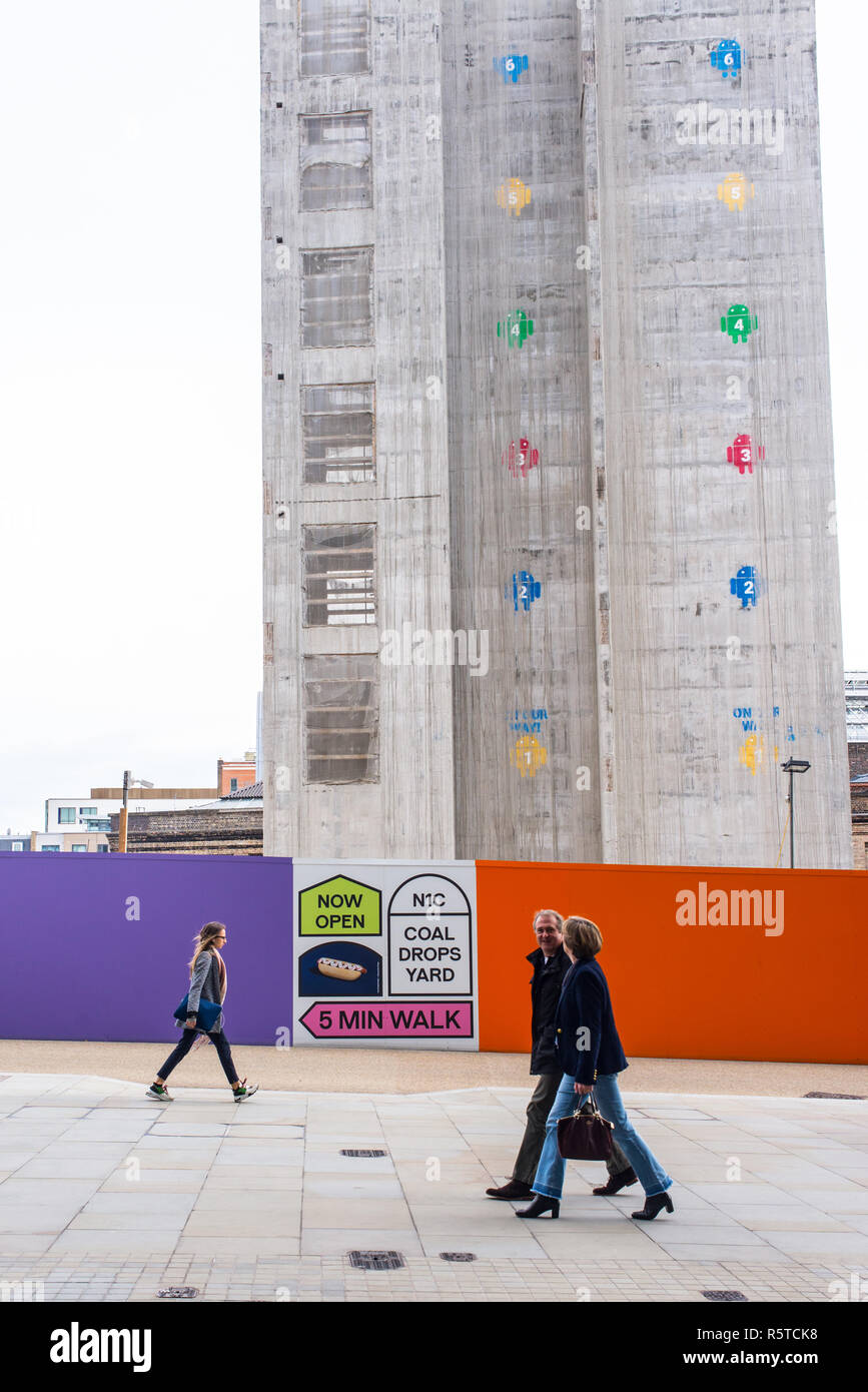 Construction site of Google’s new King’s Cross HQ headquarters designed