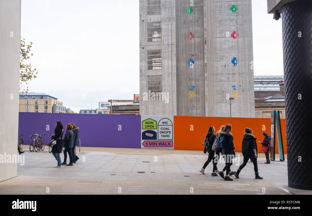 Construction site of Google’s new King’s Cross HQ headquarters designed