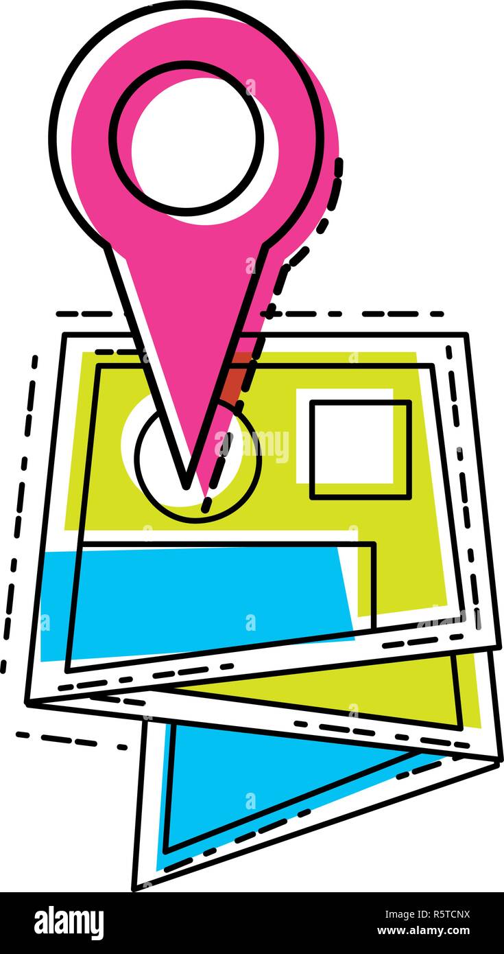 map with pin pointer location vector illustration design Stock Vector ...