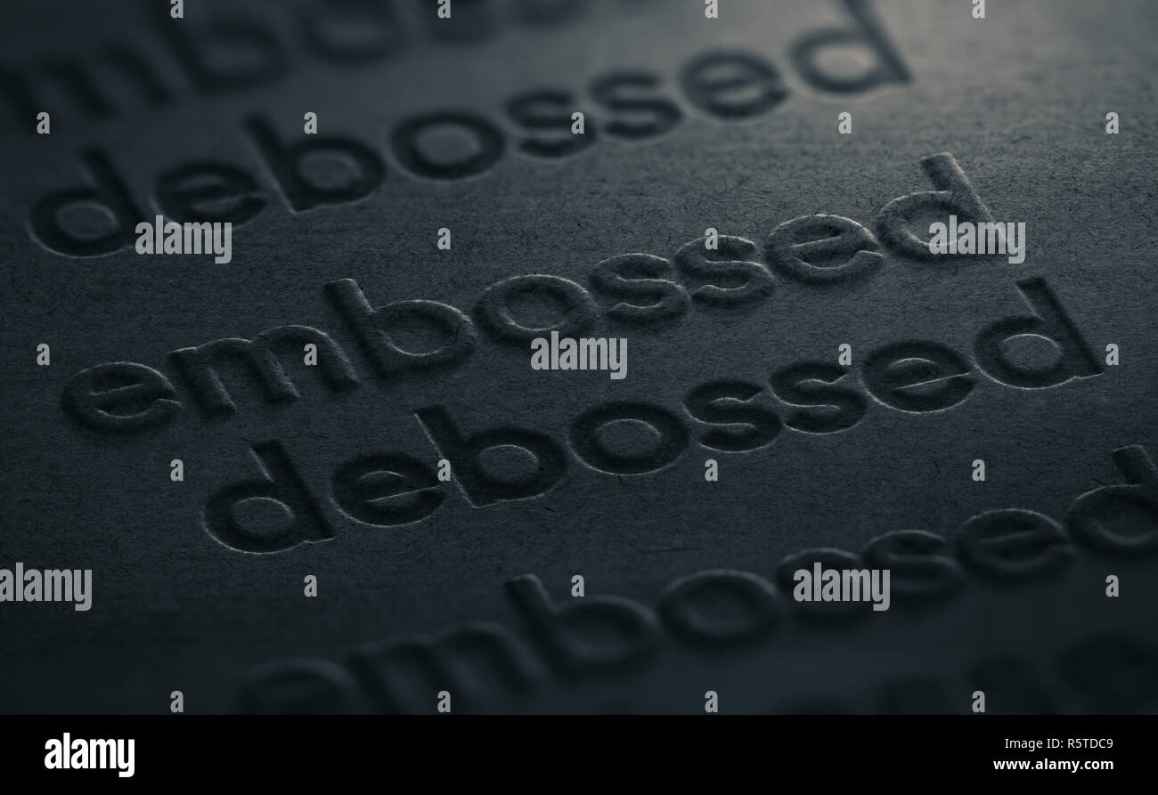 Debossed hires stock photography and images Alamy