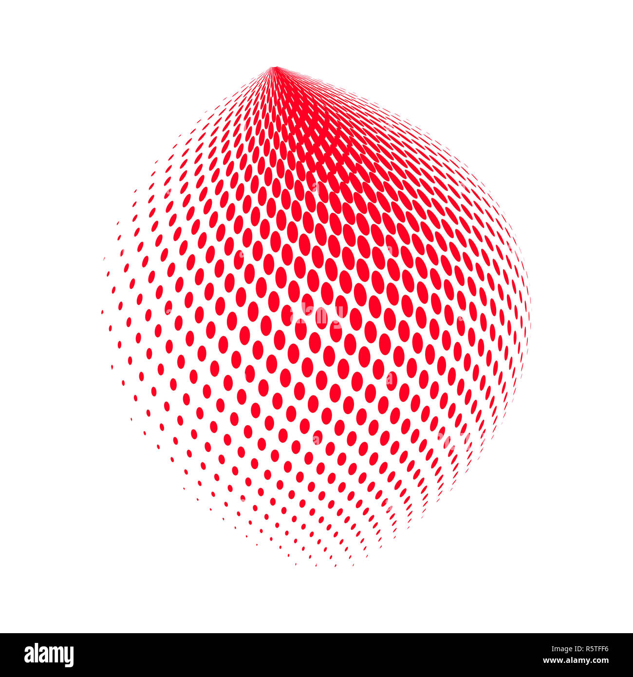 halftone shape vector logo symbol, icon, design. abstract dotted globe
