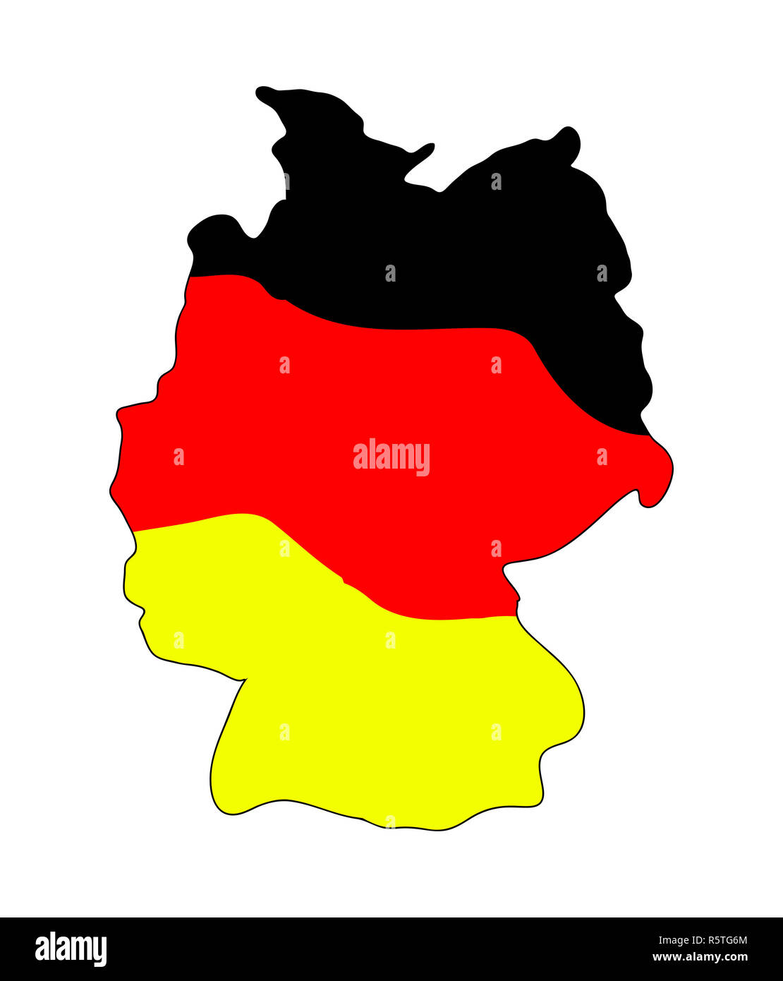 Germany Map Vector Symbol Icon Design German Flag Colors Illustration Isolated On White Background Stock Photo Alamy