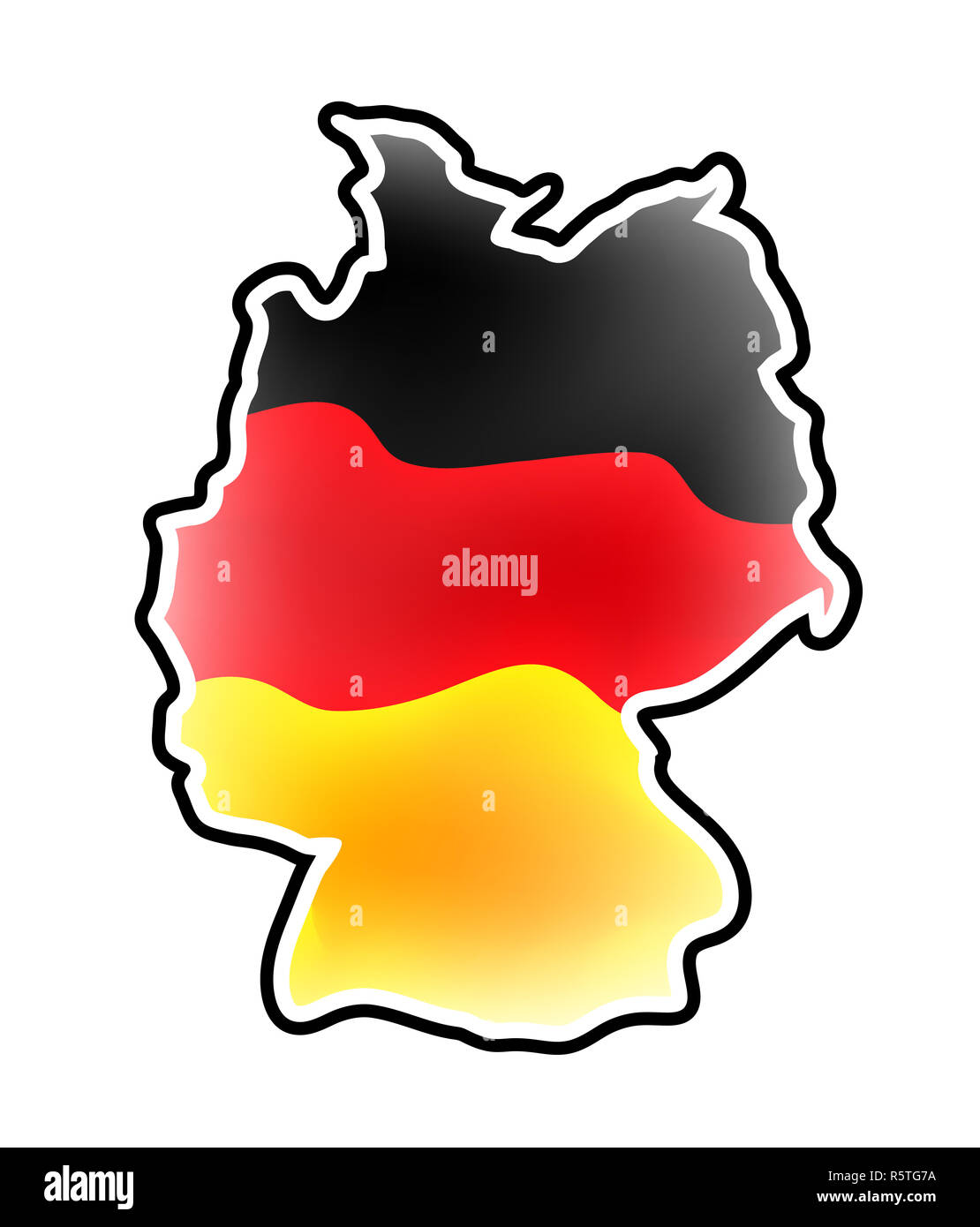 Germany Map Vector Symbol Icon Design German Flag Colors Illustration Isolated On White Background Stock Photo Alamy