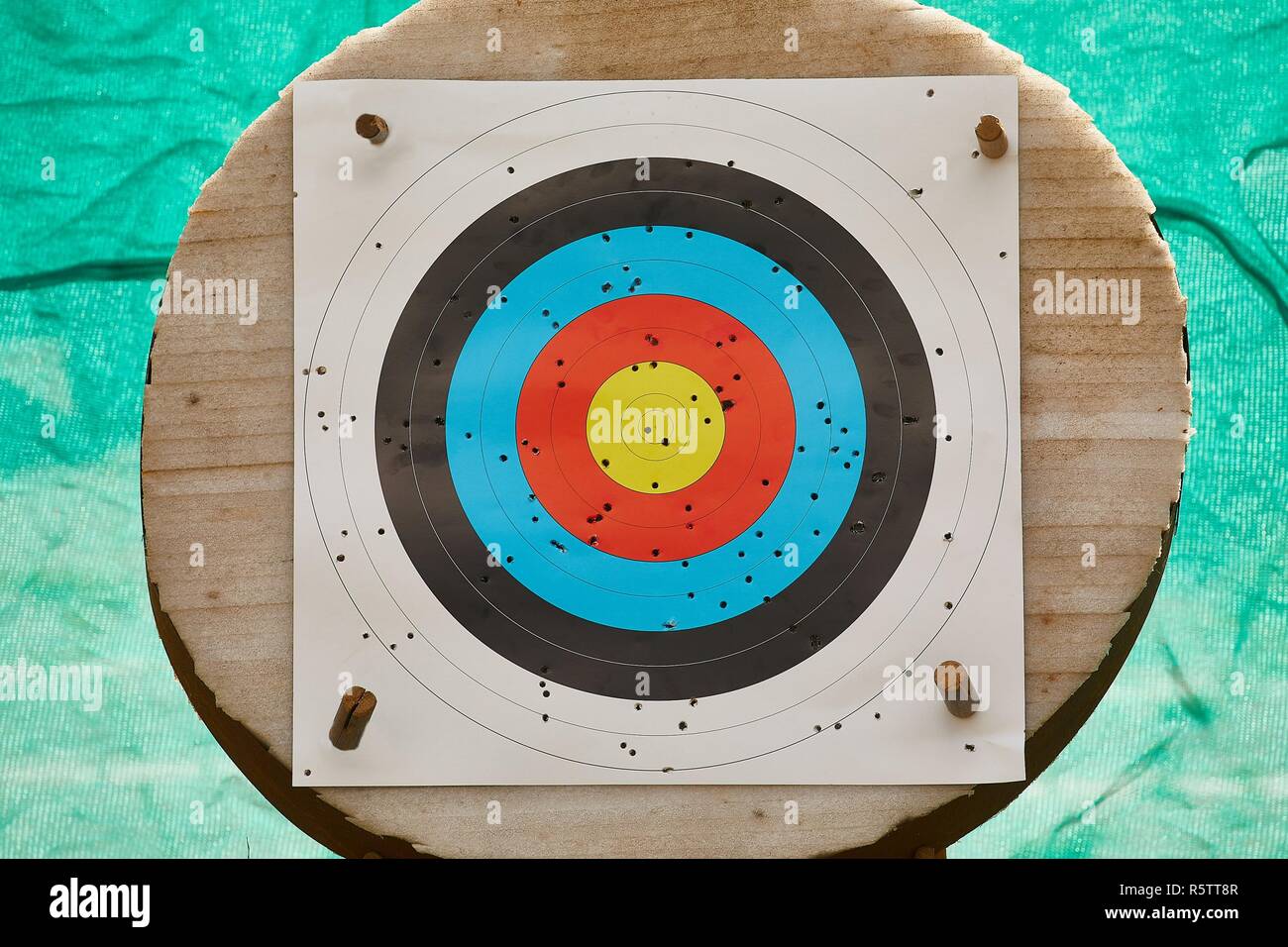 Shooting target sheet Stock Photo