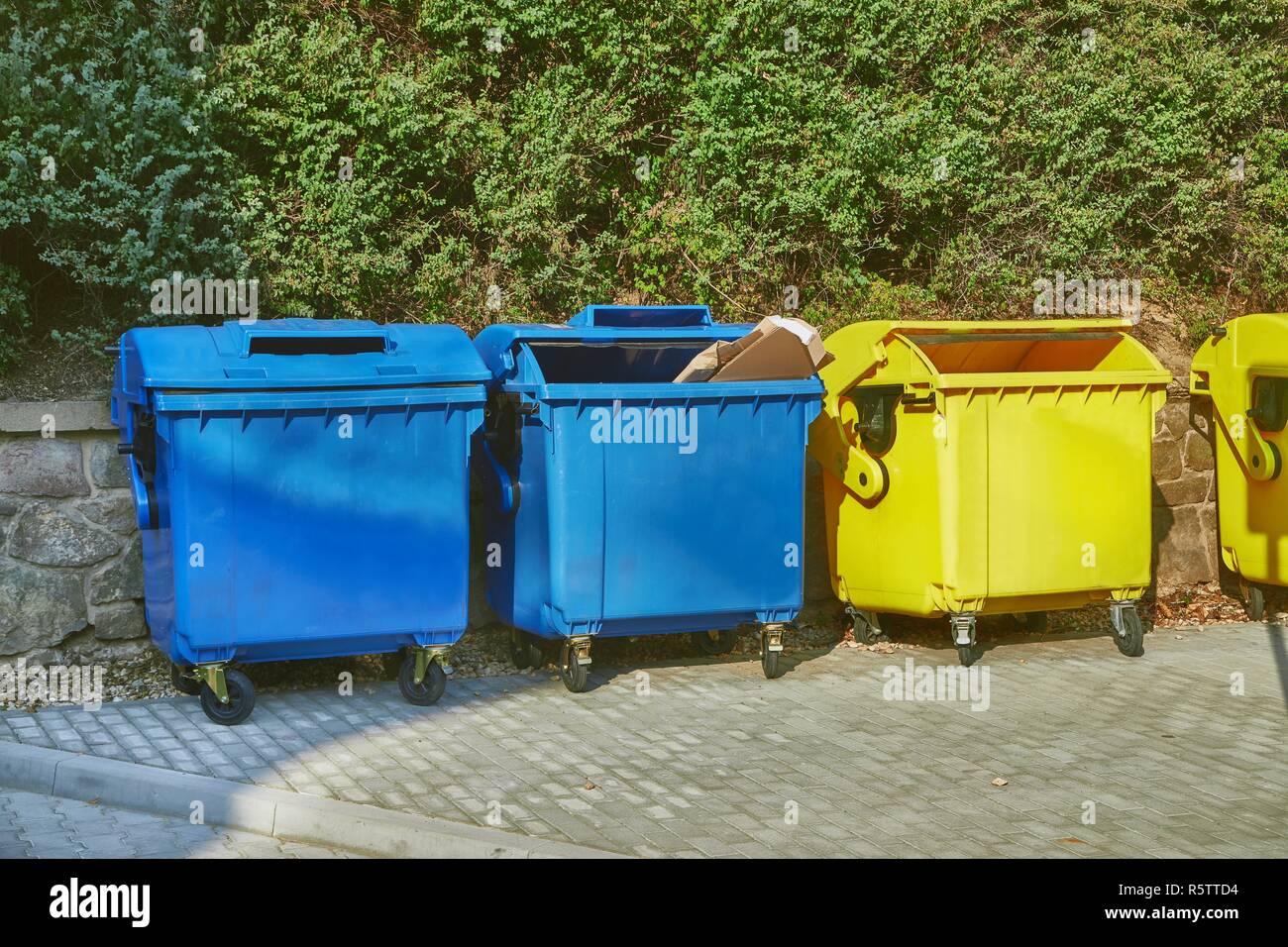 Dust bin containers Stock Photo - Alamy