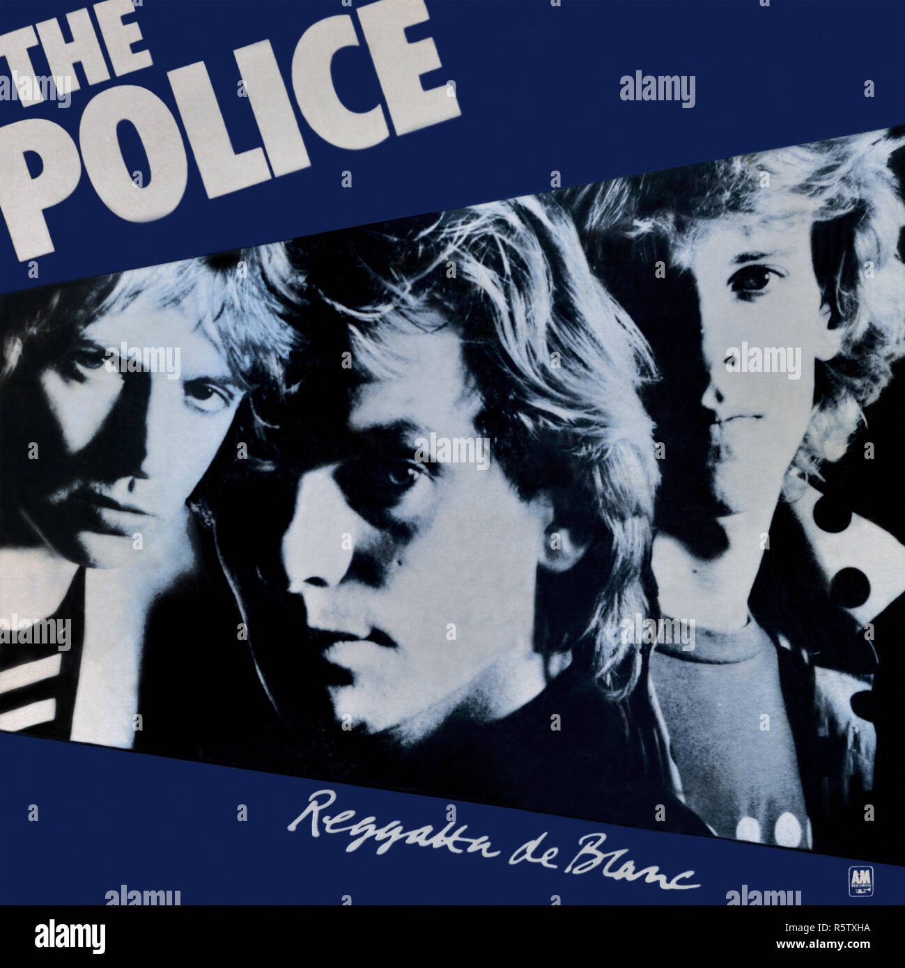 The Police - original vinyl album cover - Reggatta de Blanc - 1979 Stock Photo