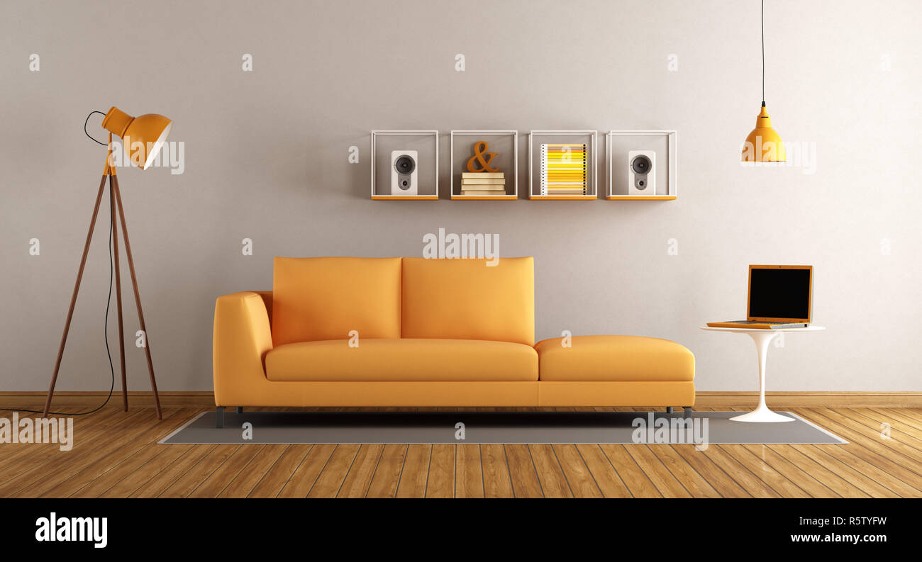 Living room bookcase books computer hi-res stock photography and images -  Alamy