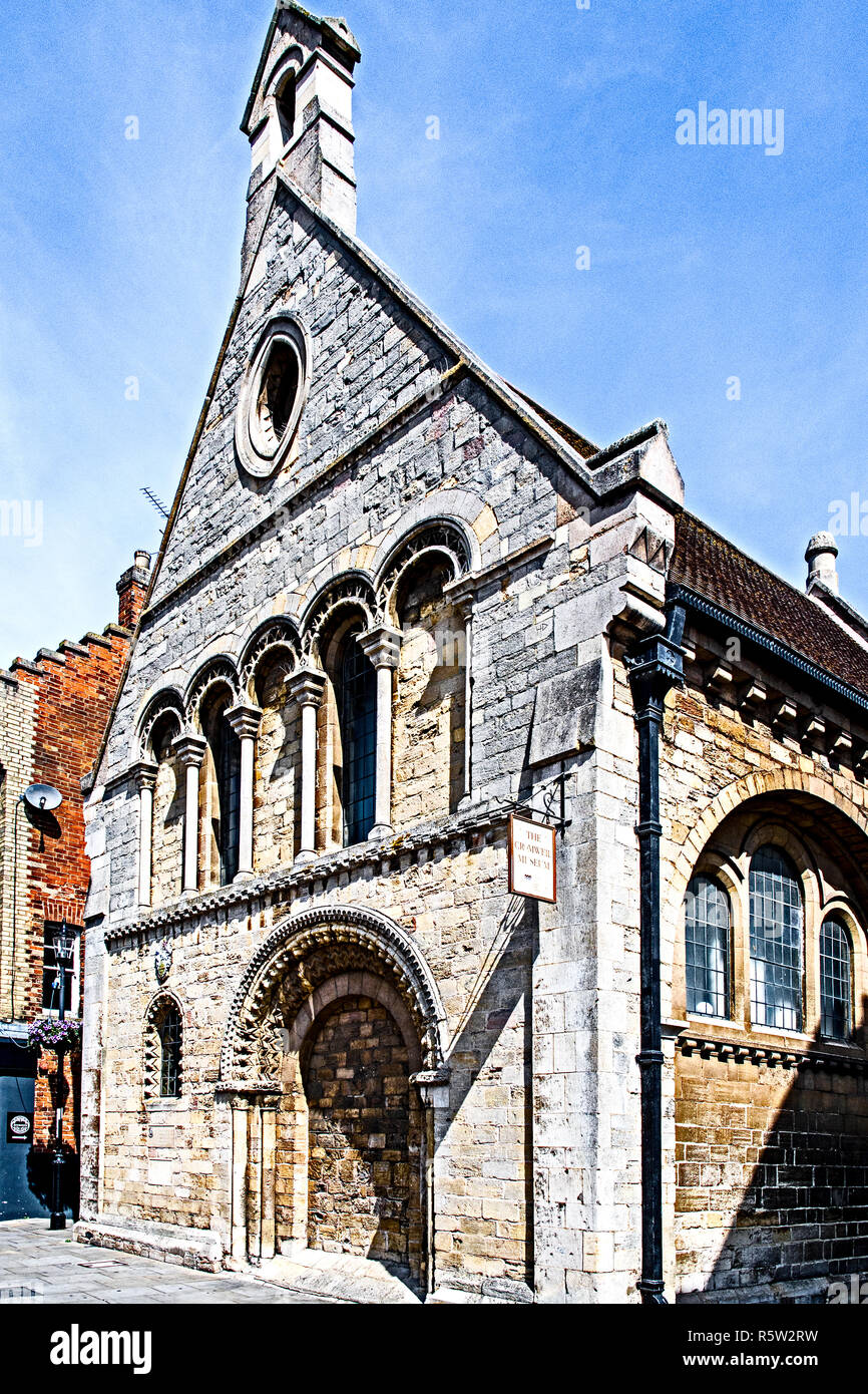 Huntingdon (Cambridgeshire, UK): The school of Oliver Cromwell, now a museum Stock Photo