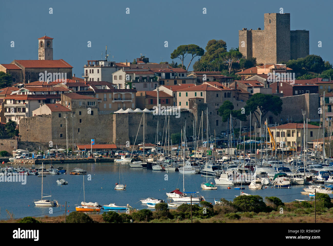 Talamone village and harbour, Grosseto, Tuscany, Italy Stock Photo - Alamy