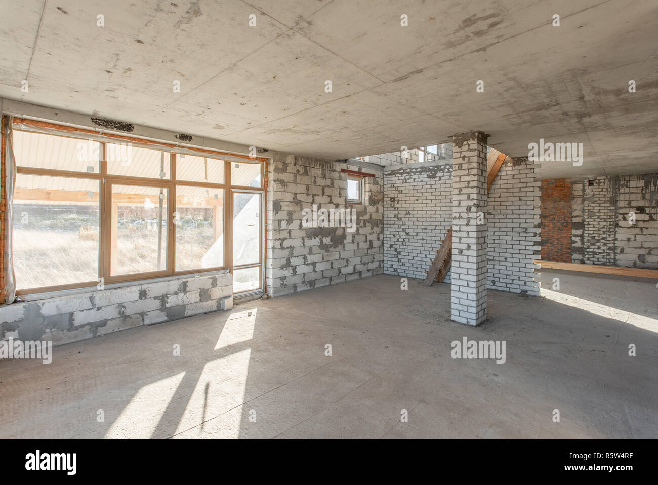 The Second Attic Floor Of The House Overhaul And Reconstruction Working Process Of Warming Inside Part Of Roof House Or Apartment Is Under Construction Remodeling Renovation Restoration Stock Photo Alamy