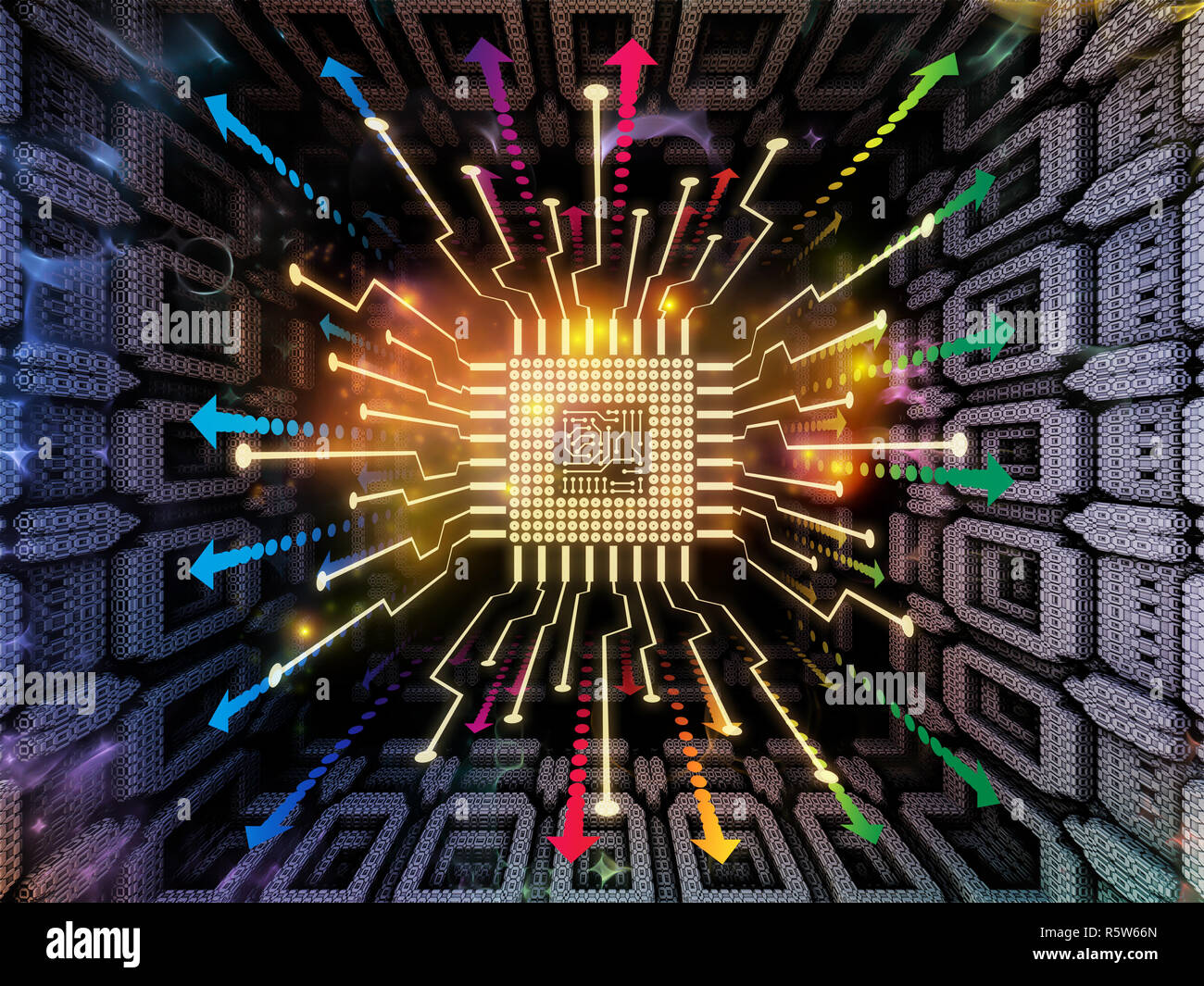 Perspectives of Digital Processor Stock Photo - Alamy