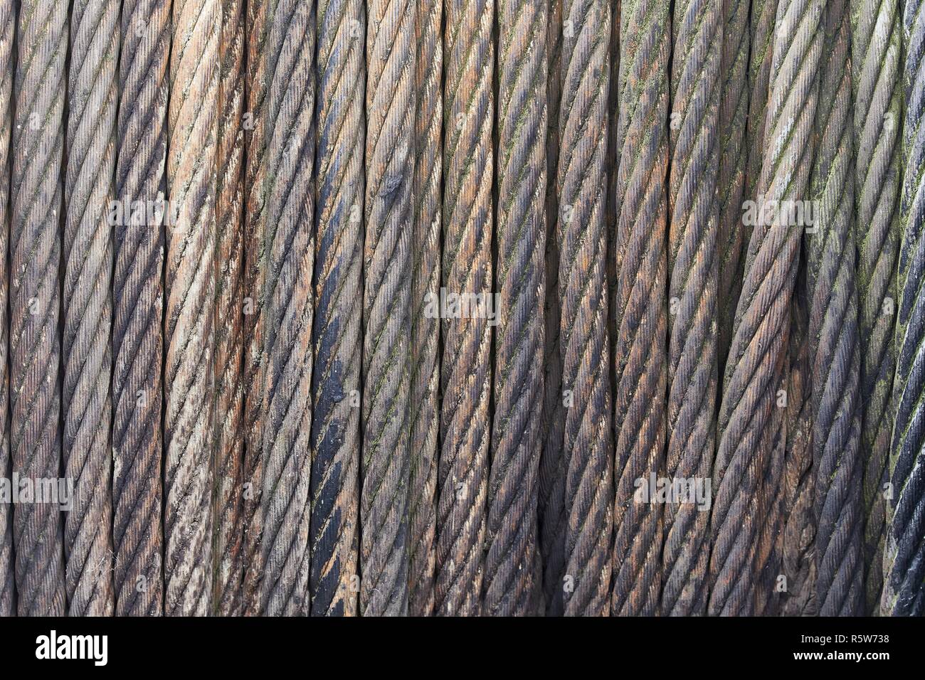 Steel Cable Roll Stock Photo Alamy
