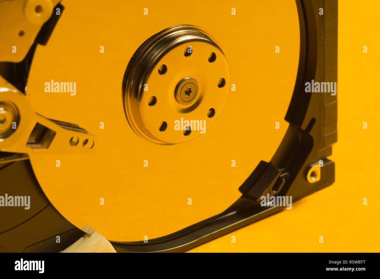 Colorful hdd. open hard disk drive. the concept of data storage. data ...