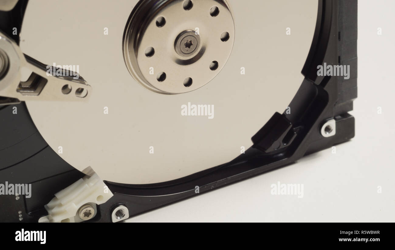 Colorful hdd. open hard disk drive. the concept of data storage. data ...