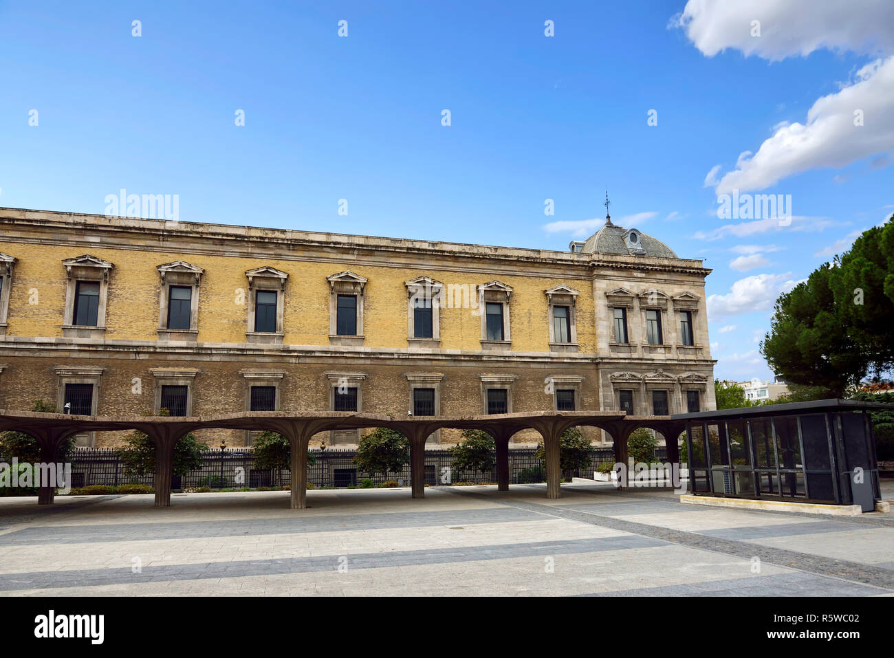 Historical building with windows glass and traditional architectures ...
