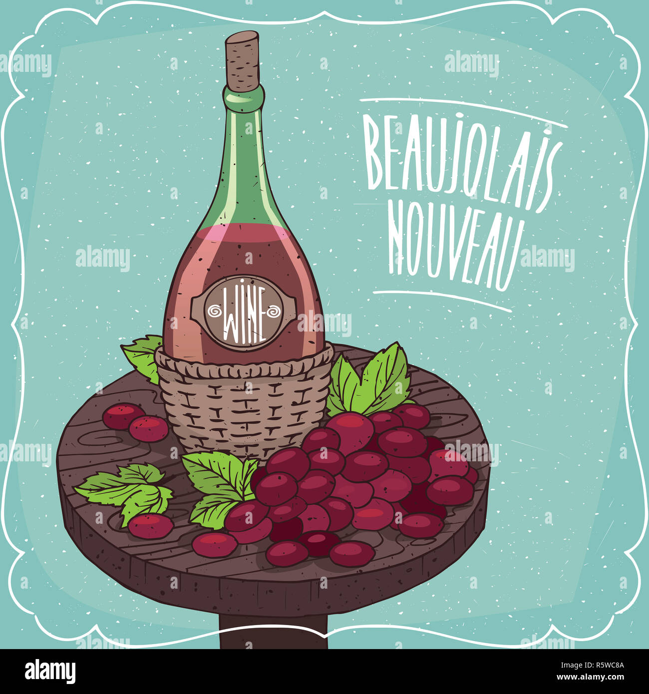 Still life with red wine and grape Stock Photo - Alamy