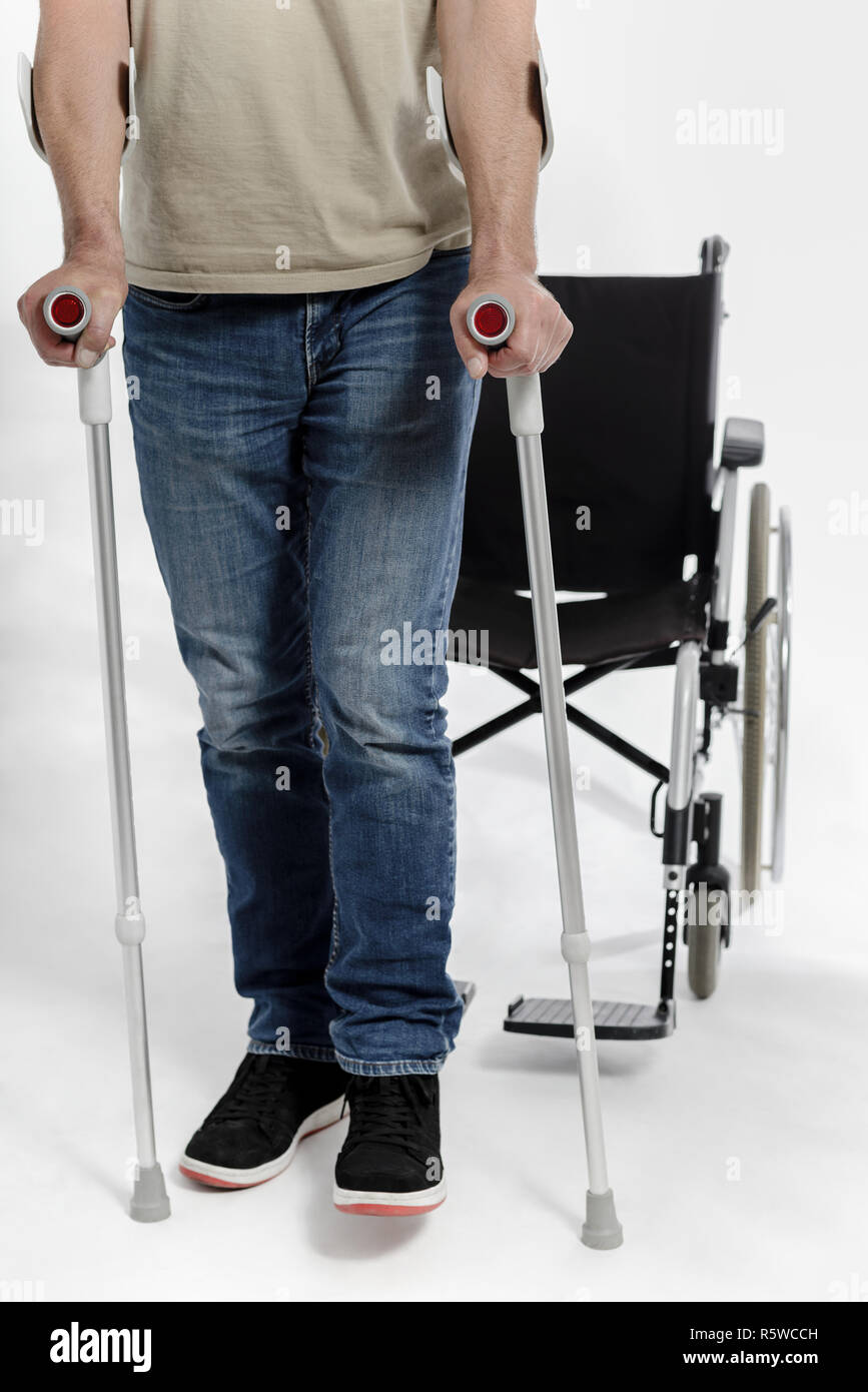 Broken leg wheelchair hires stock photography and images Alamy