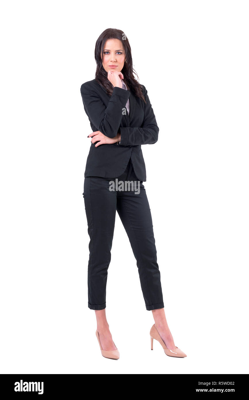 Lady in black suit hi-res stock photography and images - Alamy
