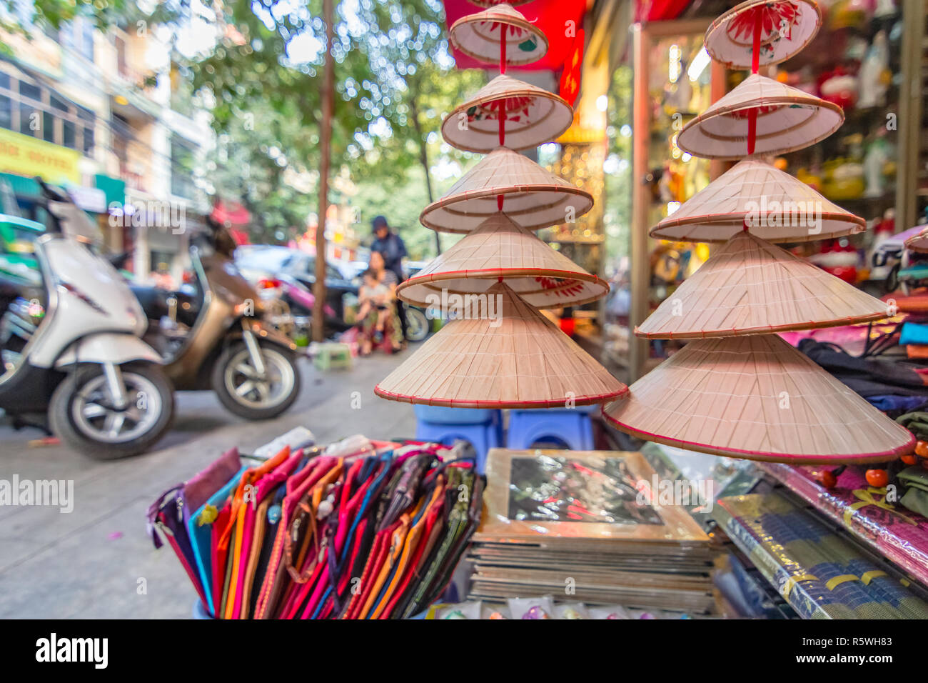 souvenir shop on the street of Hanoi, Vietnam Stock Photo Alamy