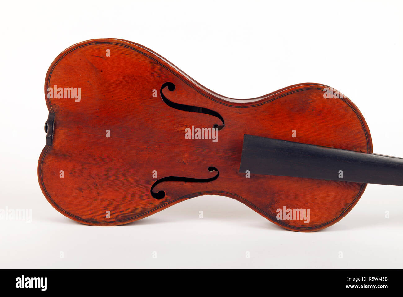 unusual old Pearshaped Violin body Stock Photo Alamy