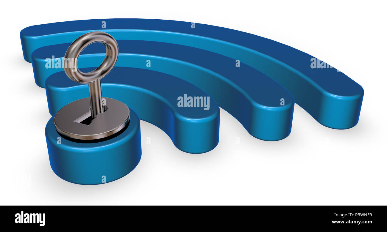 Wlan Encryption Data encryption sign Cut Out Stock Images & Pictures - Alamy