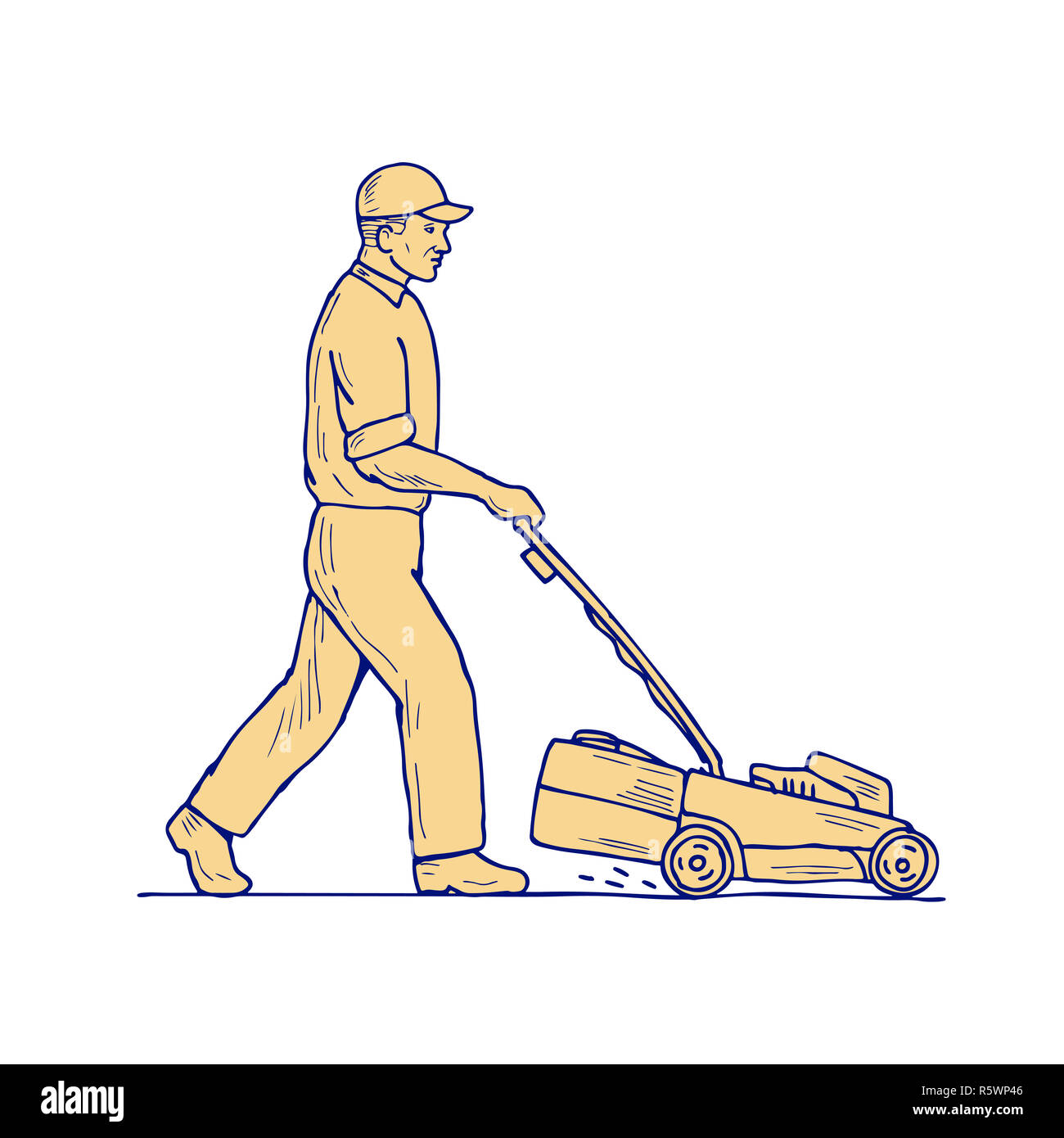 How to draw a Lawn Mower Machine  YouTube