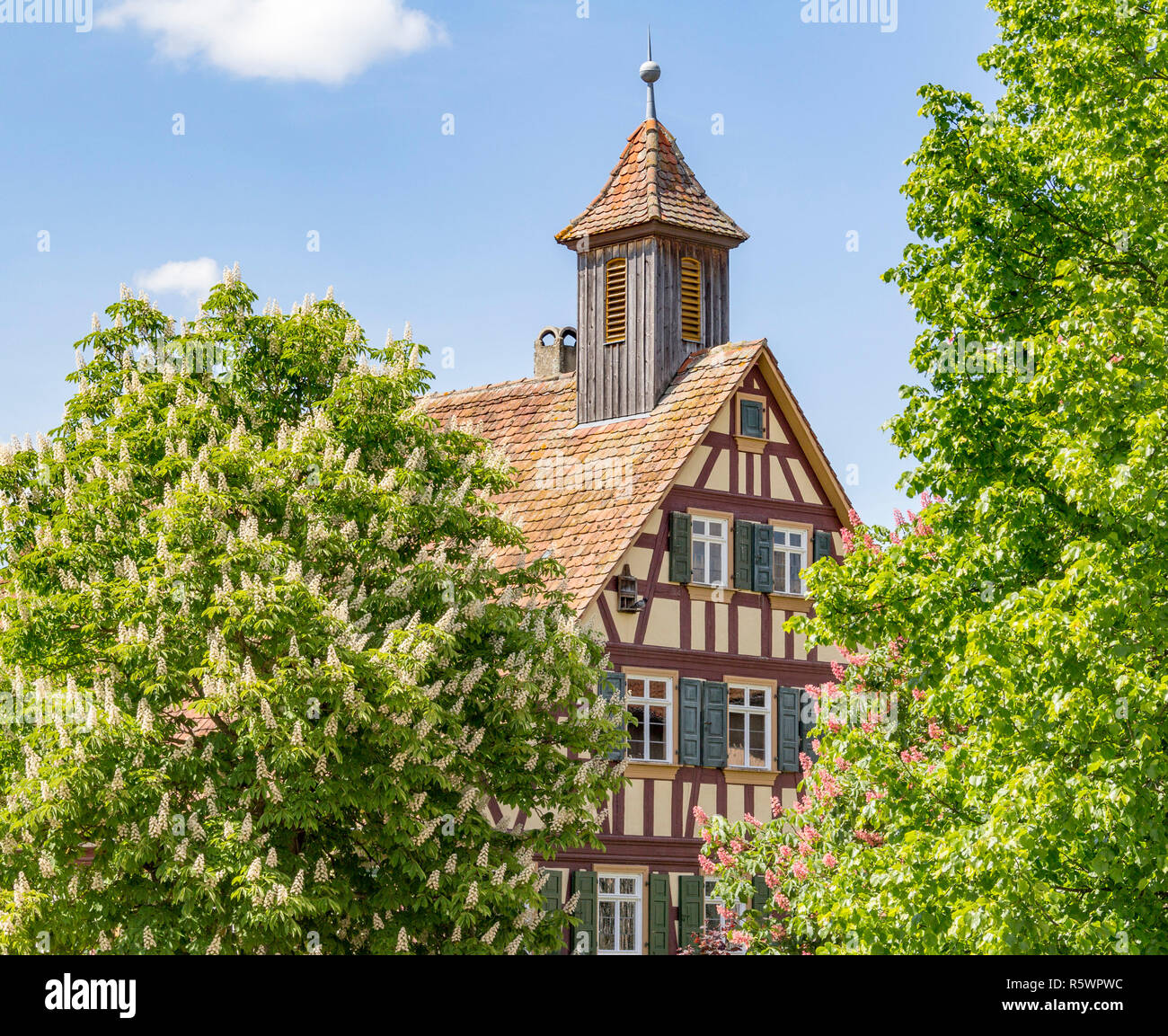 half-timbered house detail Stock Photo - Alamy