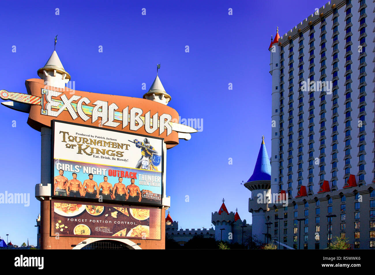 The Excalibur hotel in Las Vegas, Nevada Stock Photo