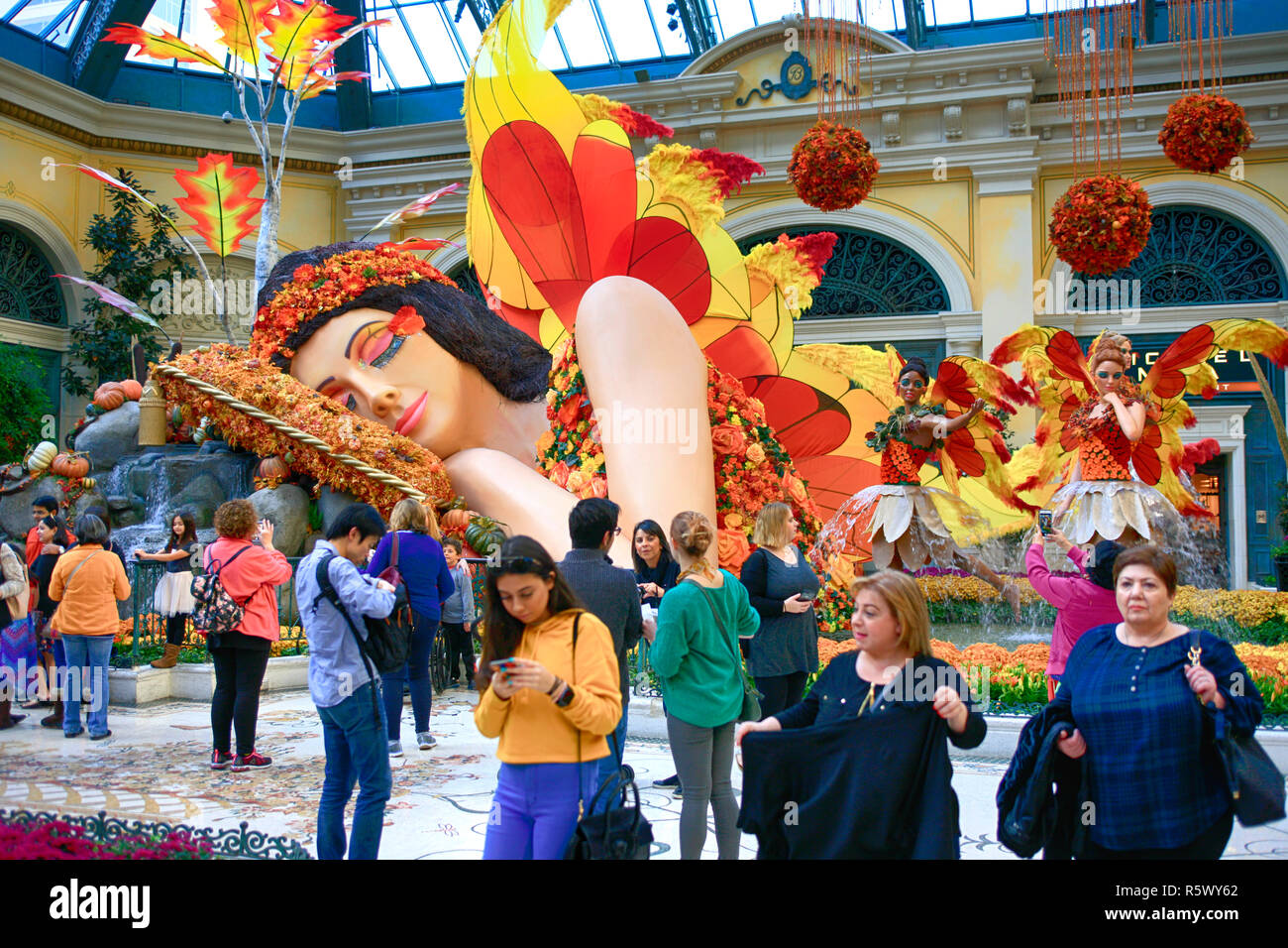 The butterfly garden exhibition at Caesars Palace hotel in Las Vegas