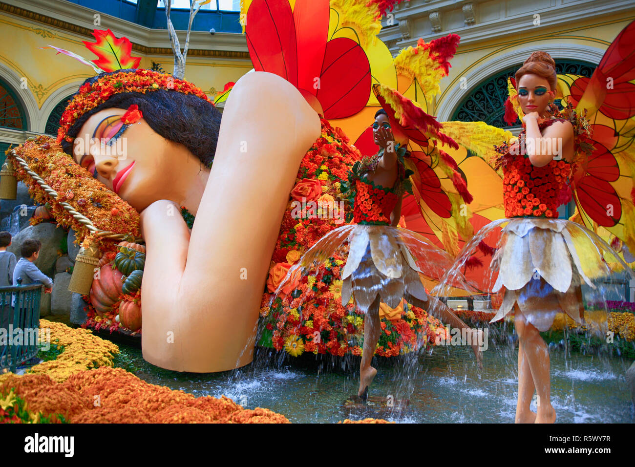The butterfly garden exhibition at Caesars Palace hotel in Las Vegas
