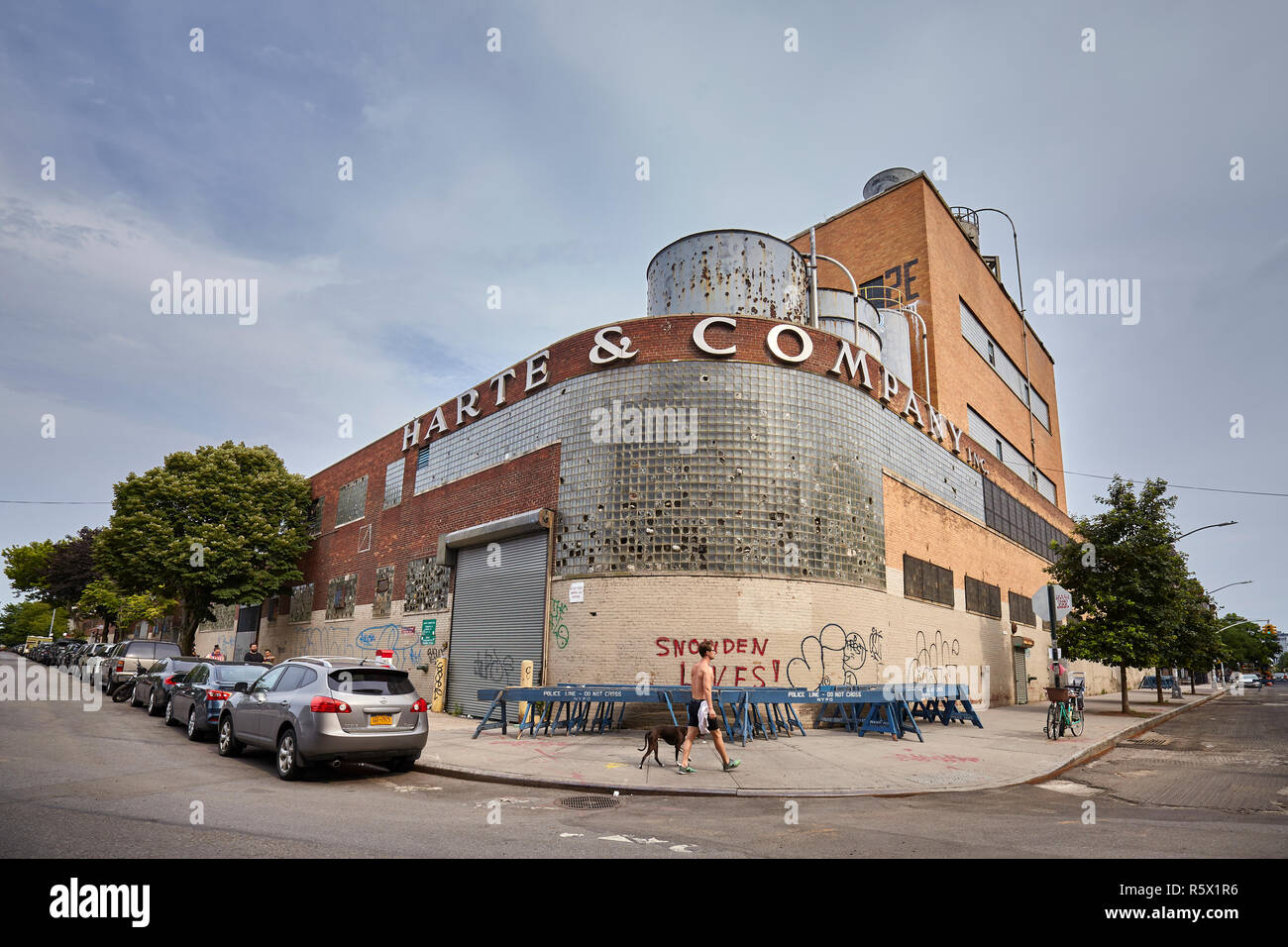 New York, USA - July 04, 2018: Harte & Company former factory, one of the Greenpoint iconic buildings. Stock Photo