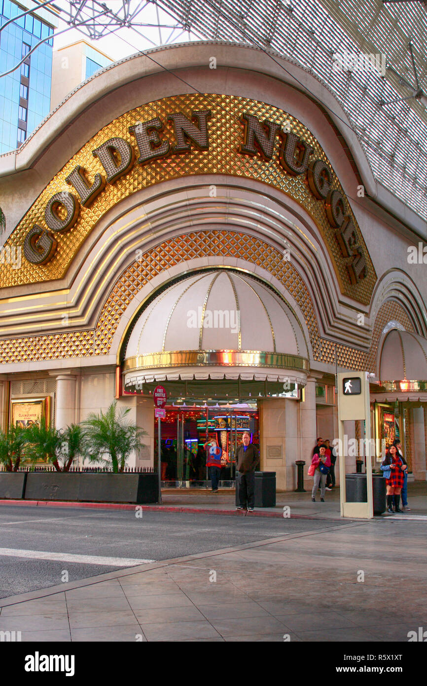 The Golden Nugget Hotel and Casino on E Freemont Street in Old downtown ...