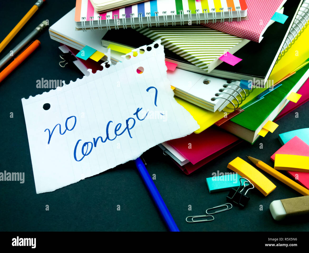 Somebody Left The Message On Your Working Desk No Concept Stock Photo