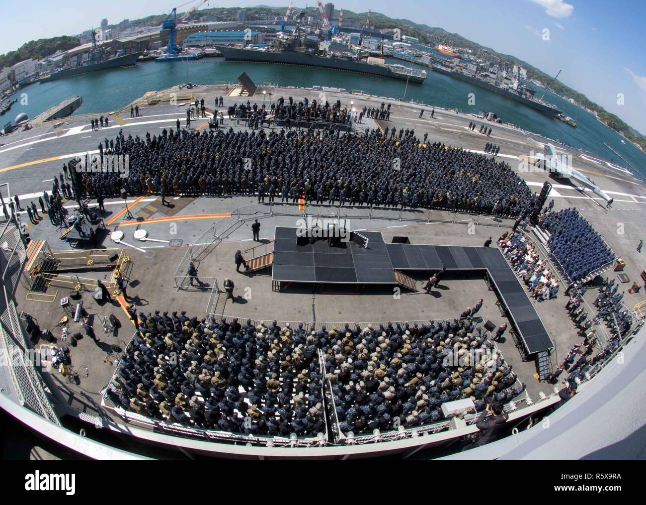 YOKOSUKA, Japan (April 19, 2017) Vice President Michael R. Pence