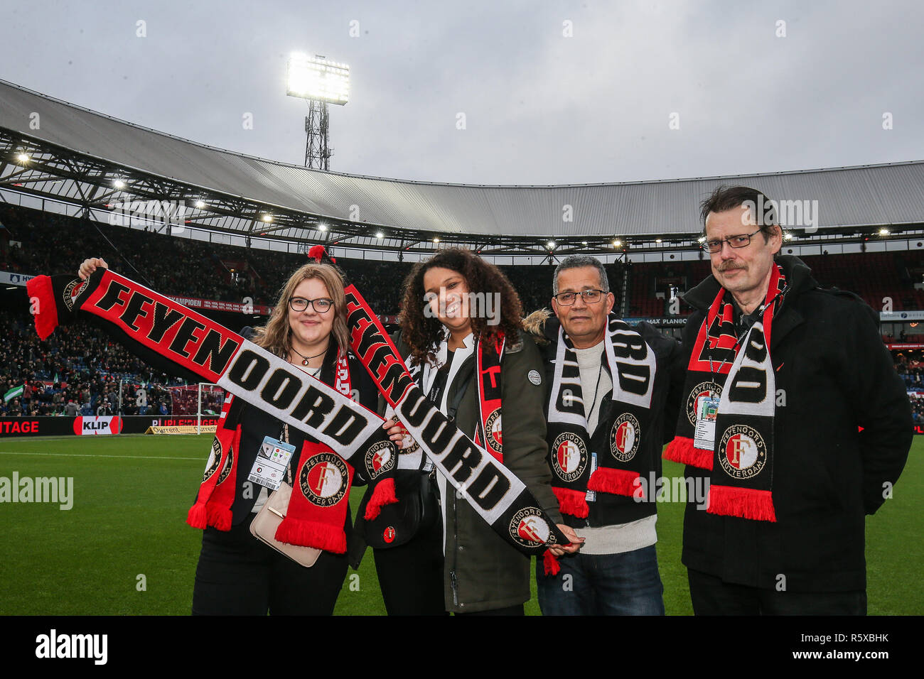 ROTTERDAM - Feyenoord - PSV , Football , Season 2018/2019 , Eredivisie , Stadium Feijenoord de Kuip , 02-12-2018 , result 2-1 , vriendenloterij Stock Photo