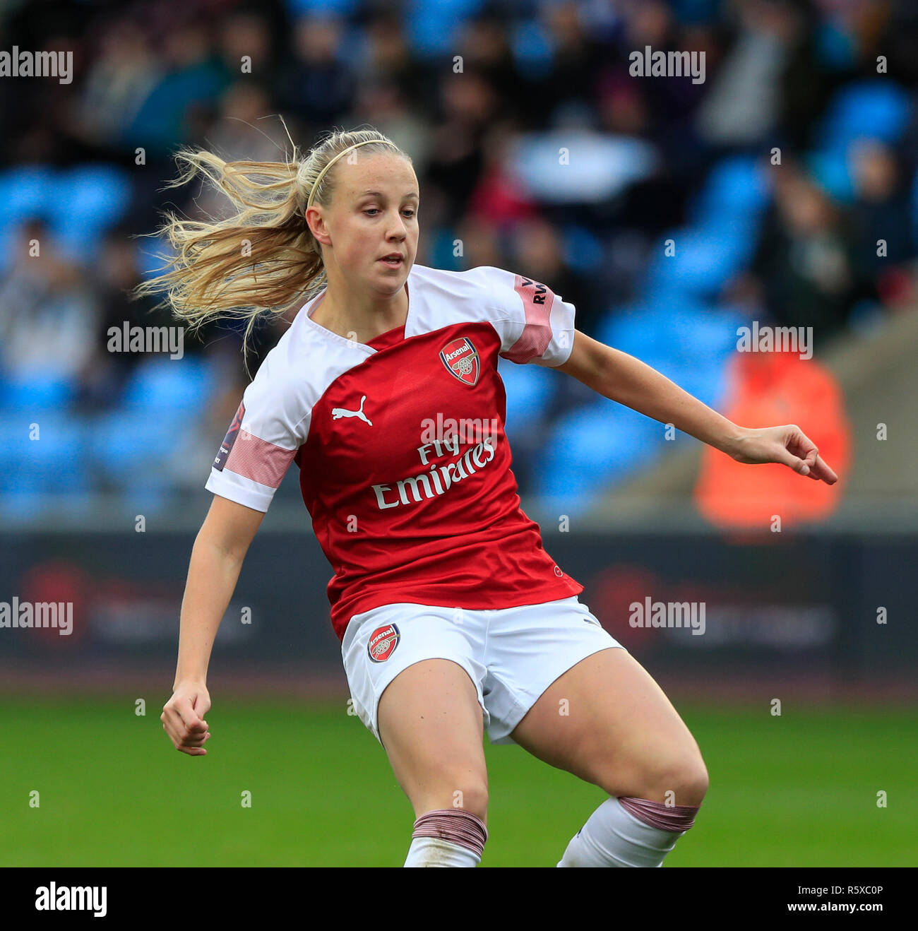 Academy Stadium, Manchester, UK. 2nd Dec, 2018. Womens Super League football, Manchester City v Arsenal; Beth Mead of Arsenal Credit: Action Plus Sports/Alamy Live News Stock Photo