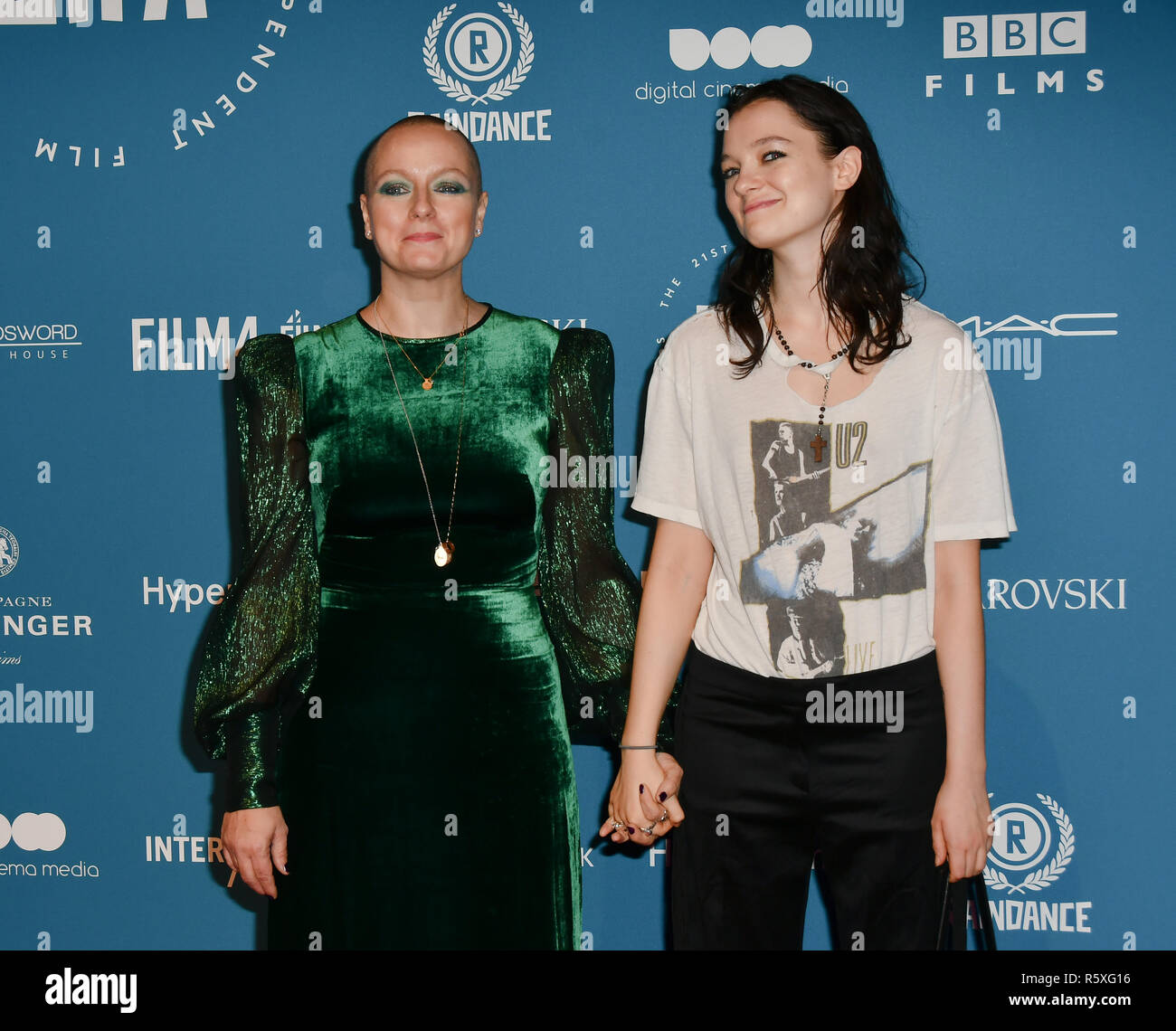 London, UK. 2nd Dec 2018. Samantha Morton and her partner Arrivers at The 21st British Independent Film Awards at 1 Old Billingsgate Walk on 21 December 2018, London, UK. Credit: Picture Capital/Alamy Live News Stock Photo