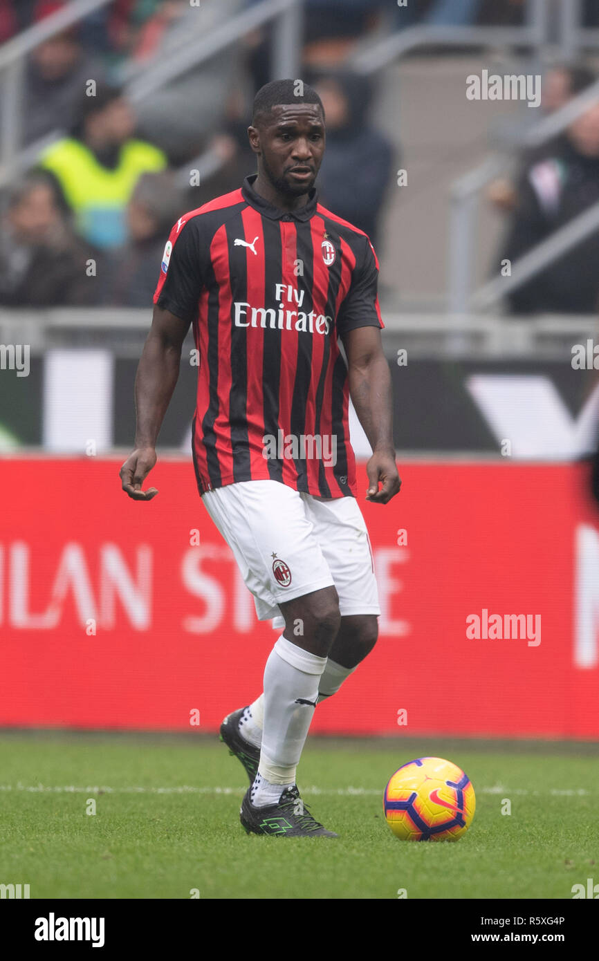 Cristian Eduardo Zapata Valencia (Milan) during the Italian "Serie A" match  between Milan 2-1 Parma